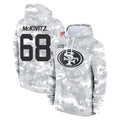 SF.49ers #68 Colton McKivitz Player Arctic Camo Limited Salute to Service Pullover Hoodies Game STECN Stitched Jerseys