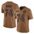 A.Cardinals #74 Isaiah Adams Player Brown Limited Salute To Service Game STECN Stitched Jerseys