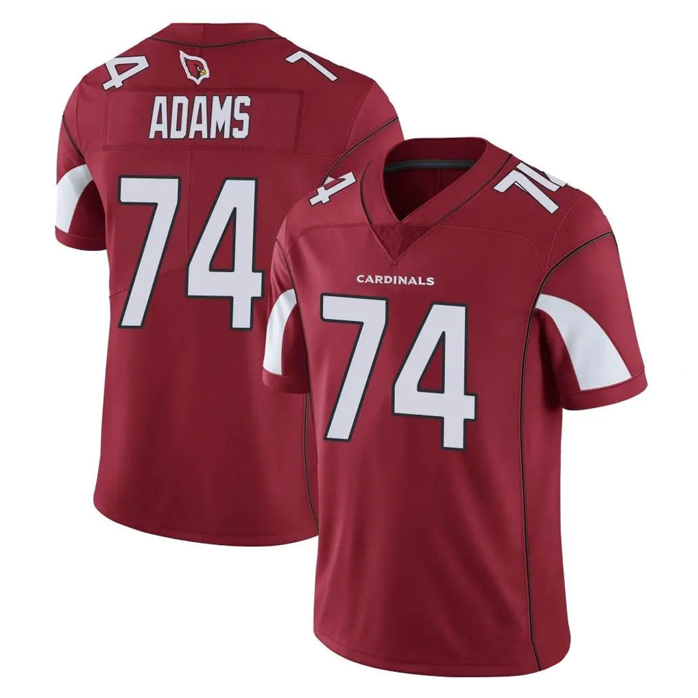 A.Cardinals #74 Isaiah Adams Player Cardinal Vapor Limited Home Game  STECN Stitched Jerseys