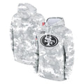 SF.49ers ## 49ers Blank Player Arctic Camo Limited Salute to Service Pullover Hoodies Game STECN Stitched Jerseys