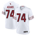 A.Cardinals #74 Isaiah Adams Player White Home Game STECN Stitched Jerseys