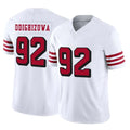 SF.49ers #92 Osa Odighizuwa Player White Limited Alternate Vapor F.U.S.E. Home Game STECN Stitched Jerseys