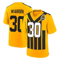 P.Steelers #30 Jaylen Warren Player Gold Limited 1933 Throwback Home Game STECN Stitched Jerseys