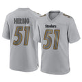 P.Steelers #51 Nick Herbig Player Gray Atmosphere Fashion Home Game STECN Stitched Jerseys
