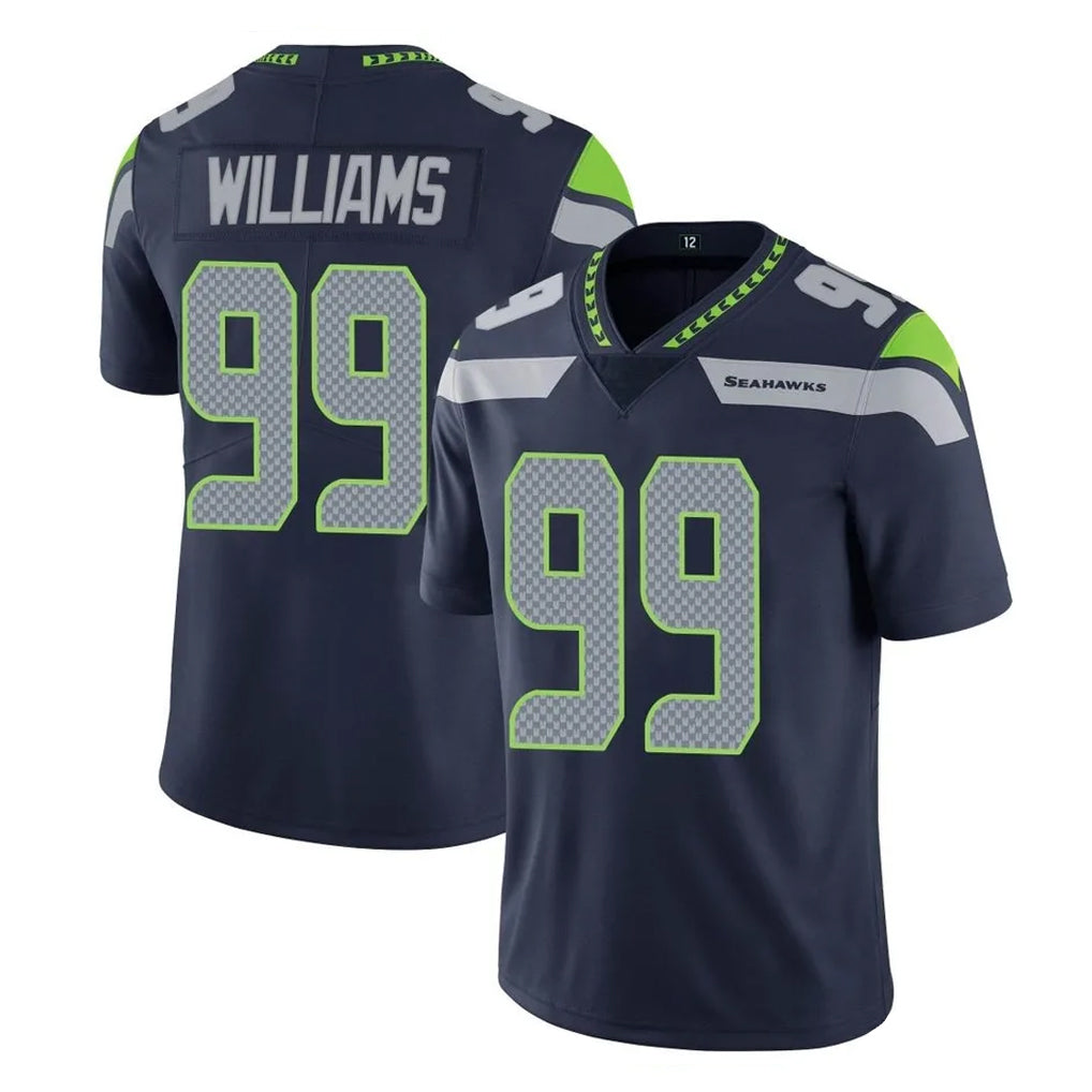 S.Seahawks #99 Leonard Williams Player Navy Limited Vapor Untouchable Home Game STECN Stitched Jerseys