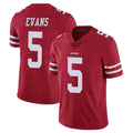 SF.49ers #5 Mike Evans Player Red Limited Vapor Untouchable Home Game STECN Stitched Jerseys