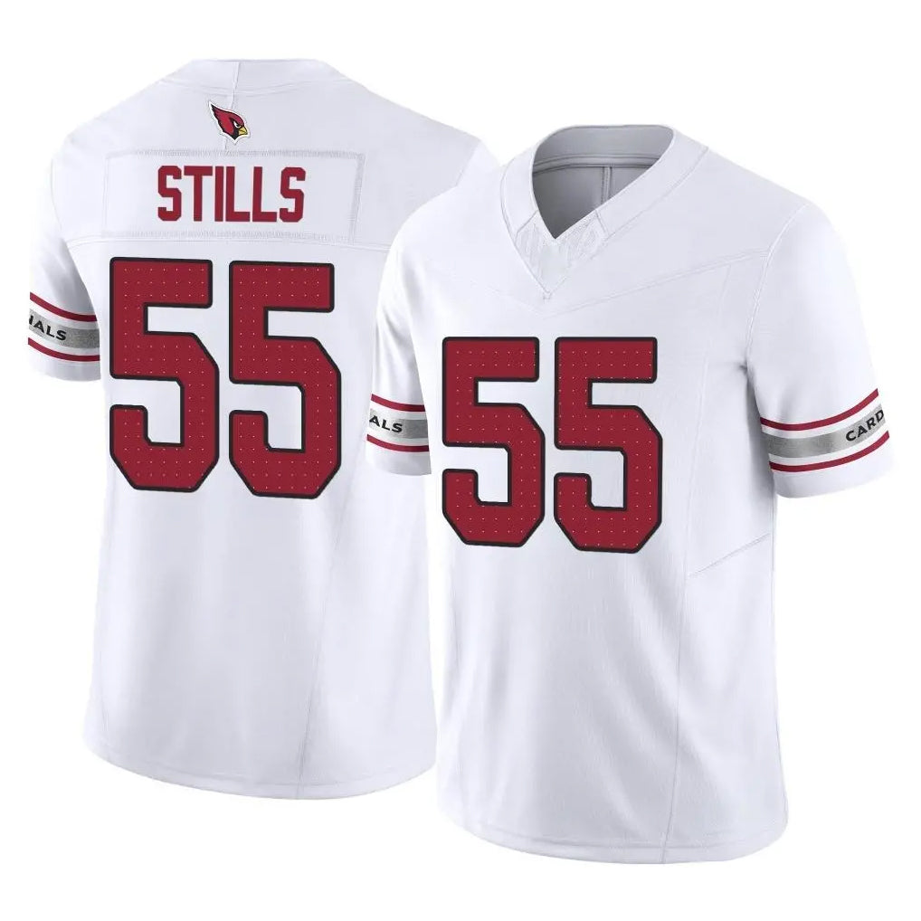 A.Cardinals #55 Dante Stills Player White Vapor F.U.S.E. Limited Home Game STECN Stitched Jerseys
