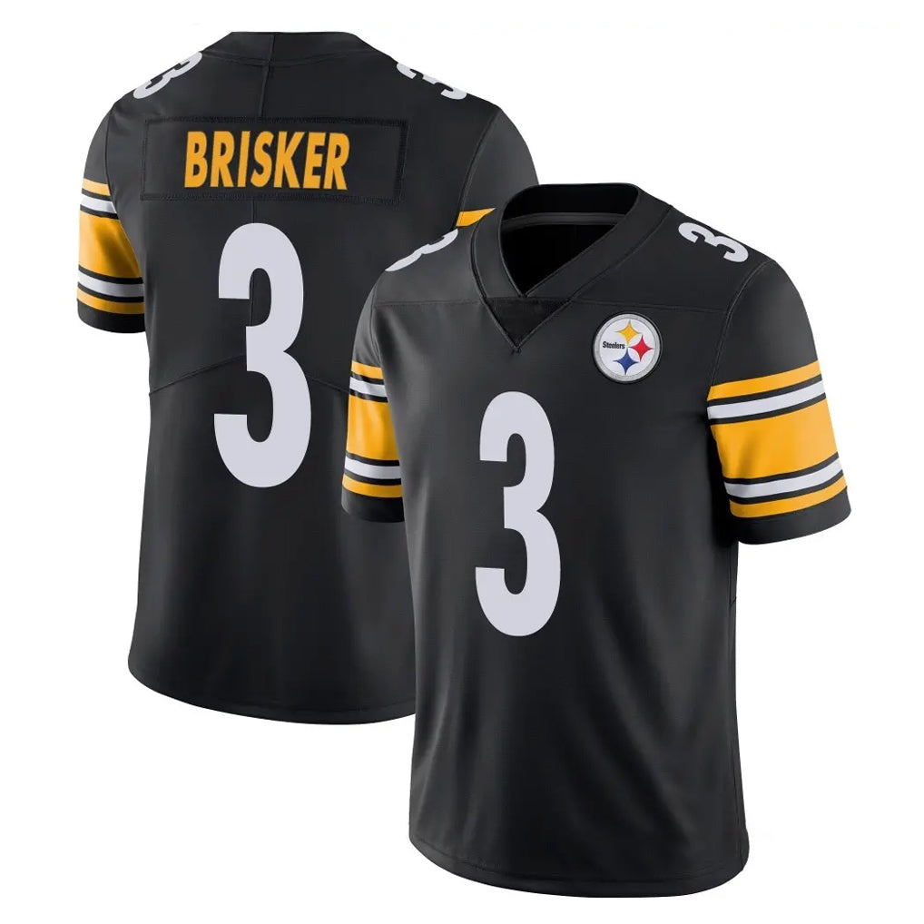 P.Steelers #3 Jaquan Brisker Player Black Limited Vapor Untouchable Home Game STECN Stitched Jerseys
