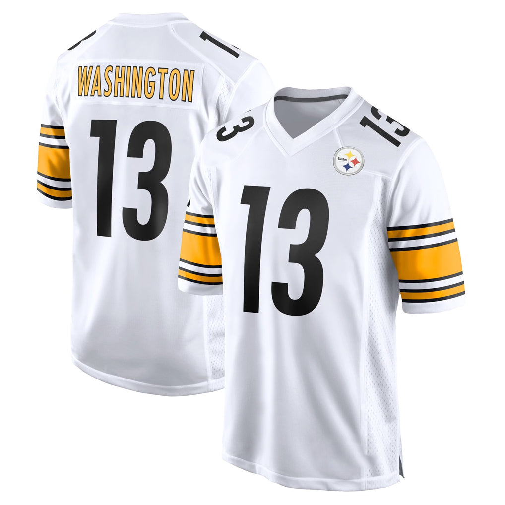 P.Steelers #13 Rico Dowdle Player White Home Game STECN Stitched Jerseys