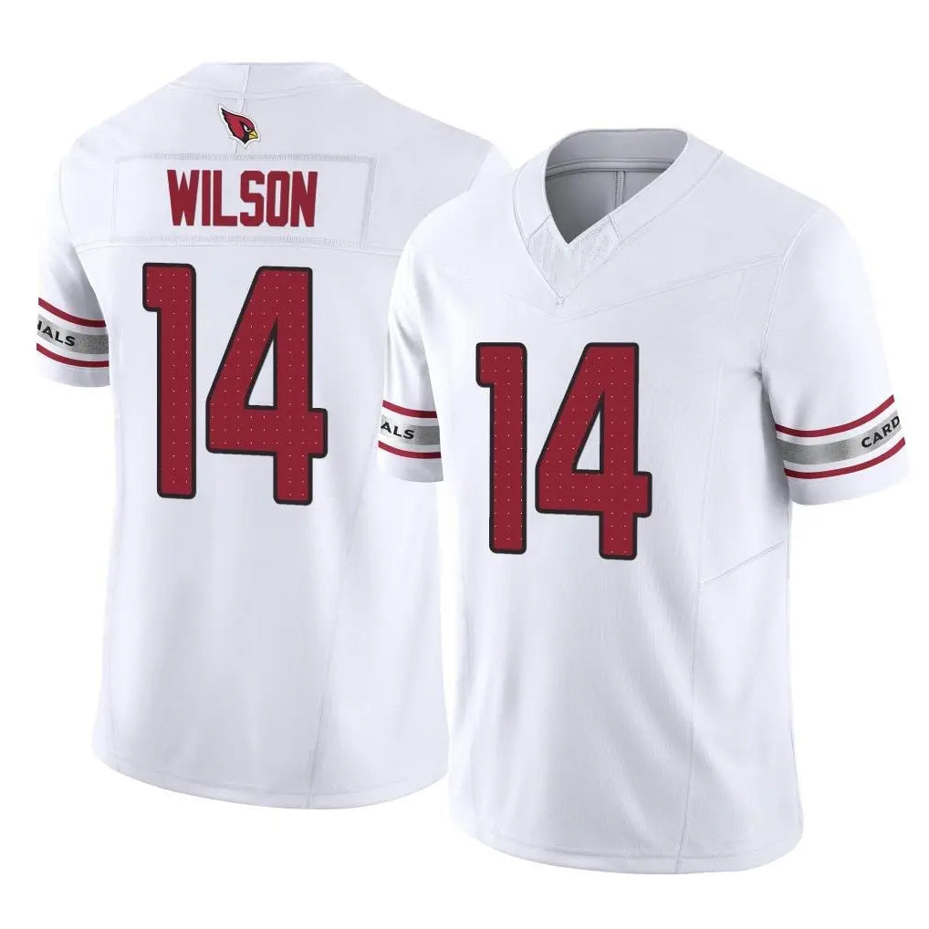 A.Cardinals #14 Michael Wilson Player White Vapor F.U.S.E. Limited Home Game STECN Stitched Jerseys
