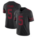 SF.49ers #5 Mike Evans Player Black Alternate Limited Vapor Untouchable Home Game STECN Stitched Jerseys