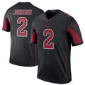 A.Cardinals #2 Will Johnson Player Black Color Rush Vapor Limited Untouchable STECN Stitched Jerseys