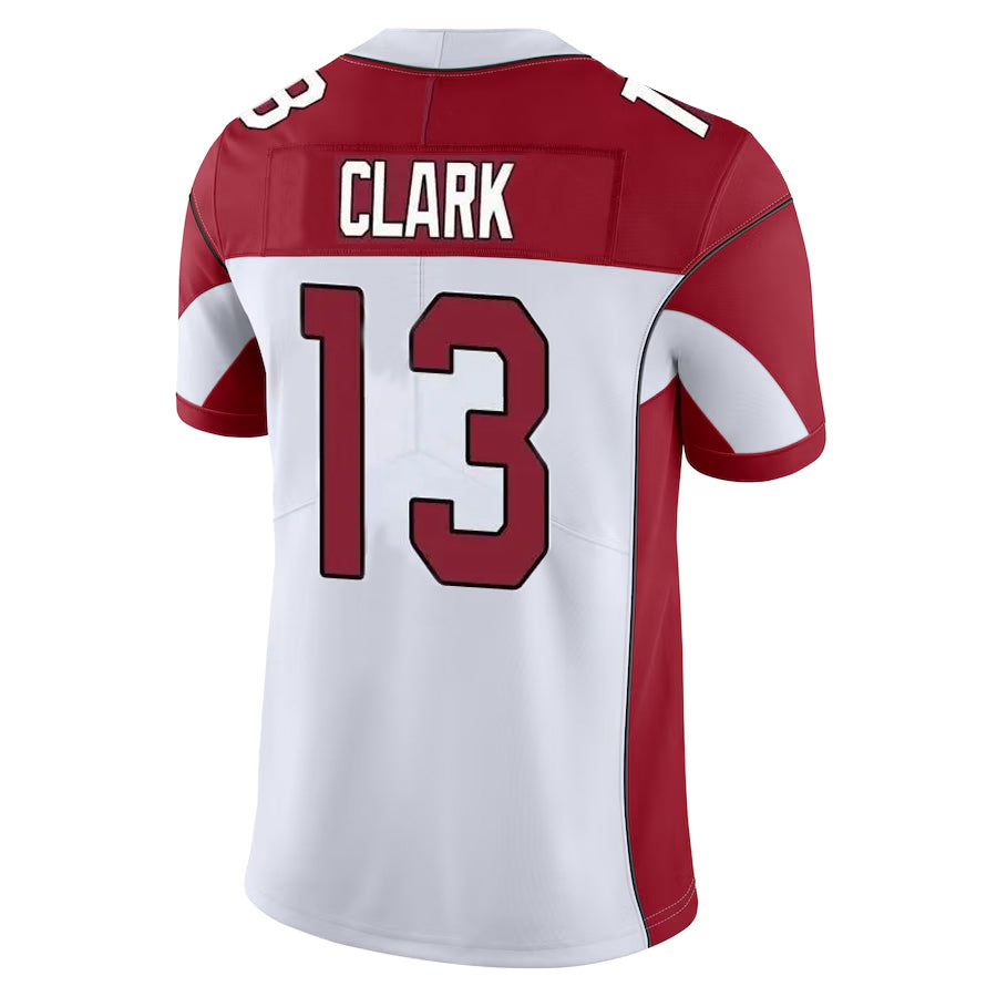A.Cardinals #13 Kei'Trel Clark Player White Vapor Limited Home Game  STECN Stitched Jerseys