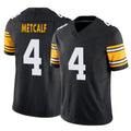P.Steelers #4 DK Metcalf Player Black Limited Alternate Vapor F.U.S.E. Home Game STECN Stitched Jerseys