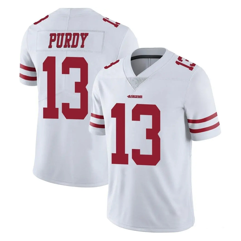 SF.49ers #13 Brock Purdy Player White Limited Vapor Untouchable Home Game STECN Stitched Jerseys