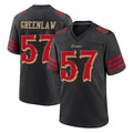 SF.49ers #57 Dre Greenlaw Player Black Rivalries Collection Home Game STECN Stitched Jerseys