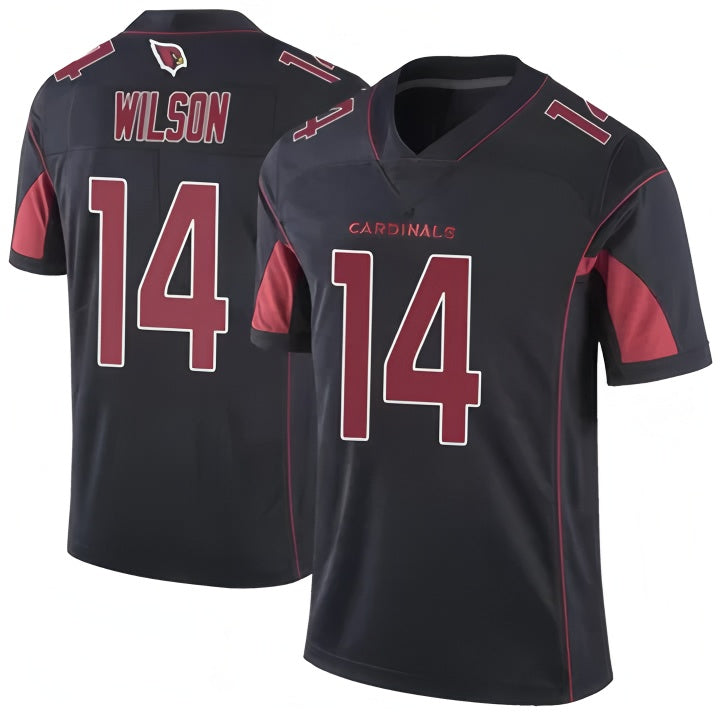 A.Cardinals #14 Michael Wilson Player Black Vapor Limited Elite Home Game STECN Stitched Jerseys