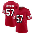SF.49ers #57 Dre Greenlaw Player Red Limited Alternate Home Game STECN Stitched Jerseys