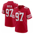 SF.49ers #97 Nick Bosa Player Red Game Home STECN Stitched Jerseys