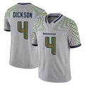 S.Seahawks #4 Michael Dickson Player Grey Limited 2025 Rivalries Collection Home Game STECN Stitched Jerseys