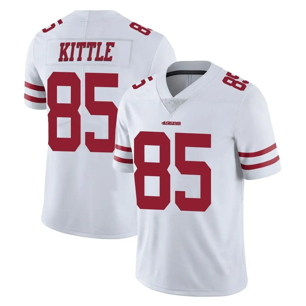 SF.49ers #85 George Kittle Player White Limited Vapor Untouchable Home Game STECN Stitched Jerseys