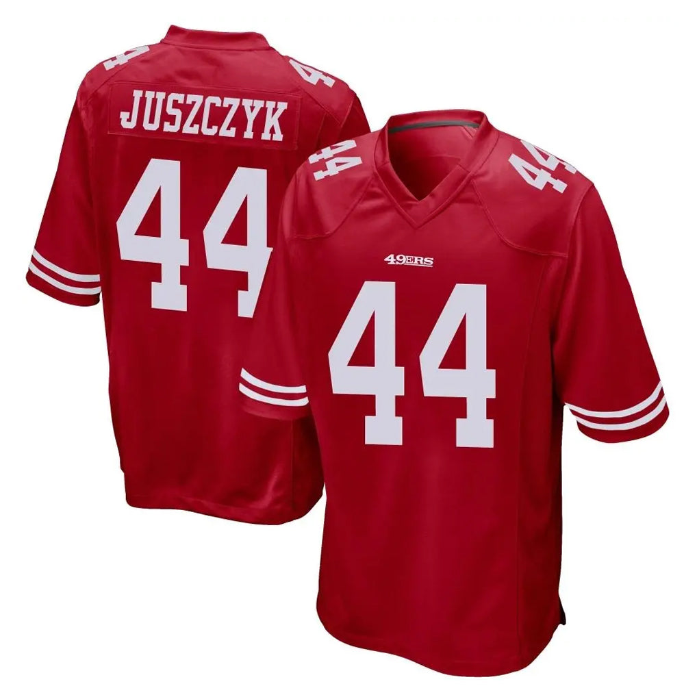 SF.49ers #44 Kyle Juszczyk Player Red Home Game STECN Stitched Jerseys