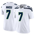 S.Seahawks #7 Uchenna Nwosu Player White Limited Vapor F.U.S.E. Home Game STECN Stitched Jerseys