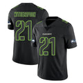 S.Seahawks #21 Devon Witherspoon Player Black Impact Limited Home Game STECN Stitched Jerseys