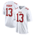 SF.49ers #13 Brock Purdy Player White Fashion Home Game STECN Stitched Jerseys