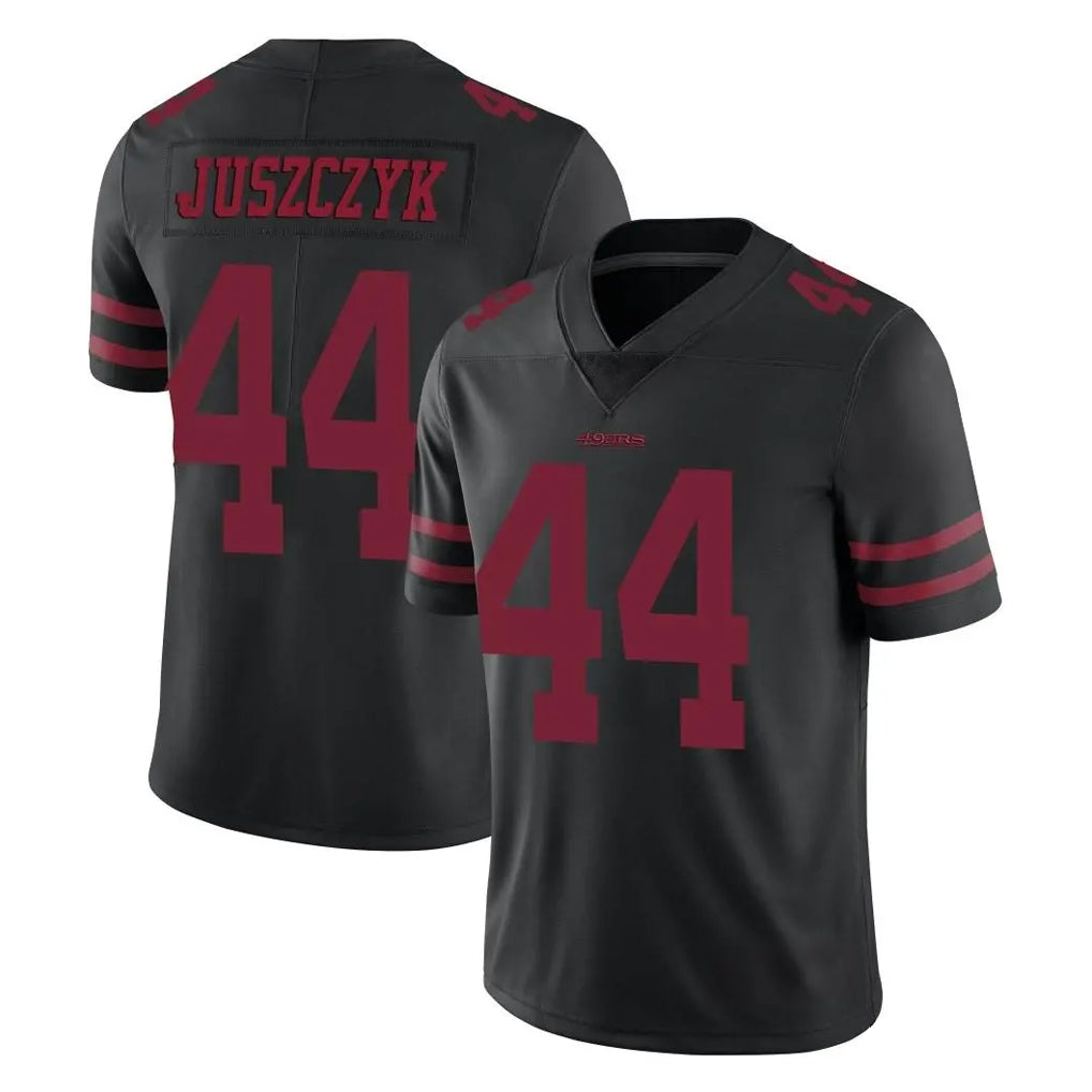 SF.49ers #44 Kyle Juszczyk Player Black Alternate Limited Vapor Untouchable Home Game STECN Stitched Jerseys