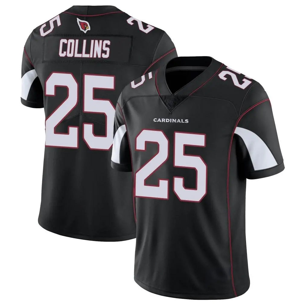 A.Cardinals #25 Zaven Collins Player Black Vapor Limited Home Game STECN Stitched Jerseys