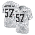 SF.49ers #57 Dre Greenlaw Player Arctic Camo Limited Salute To Service Home Game STECN Stitched Jerseys