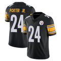 P.Steelers #24 Joey Porter Jr. Player Black Limited Vapor Untouchable Home Game STECN Stitched Jerseys