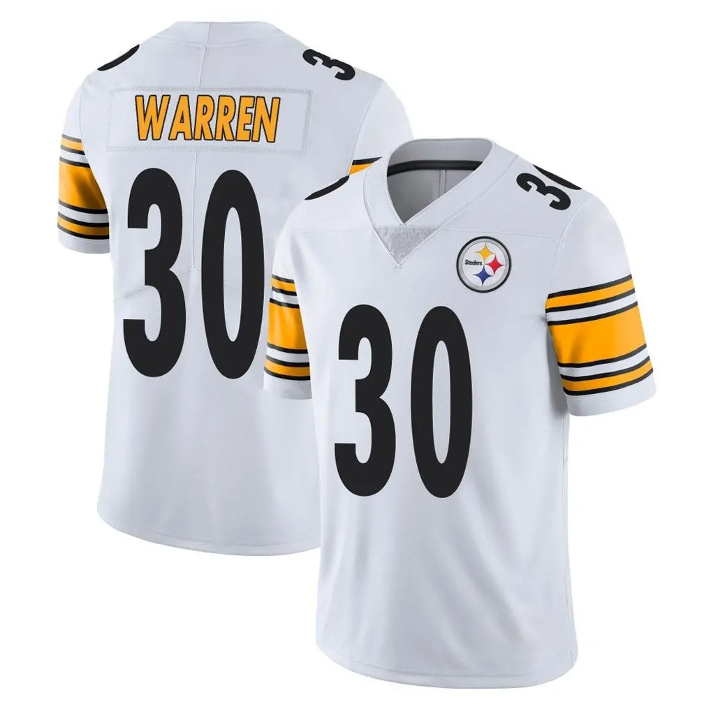 P.Steelers #30 Jaylen Warren Player White Limited Vapor Untouchable Home Game STECN Stitched Jerseys
