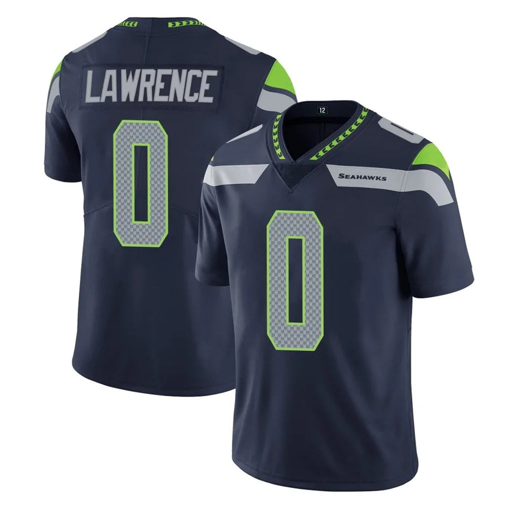 S.Seahawks #0 DeMarcus Lawrence Player Navy Limited Vapor Untouchable Home Game STECN Stitched Jerseys