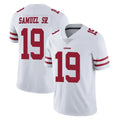SF.49ers #19 Deebo Samuel Sr. Player White Limited Vapor Untouchable Home Game STECN Stitched Jerseys
