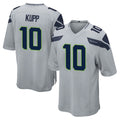 S.Seahawks #10 Cooper Kupp Player Gray Home Game STECN Stitched Jerseys