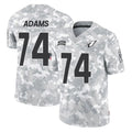 A.Cardinals #74 Isaiah Adams Player Camo Salute to Service Limited Home STECN Stitched Jerseys