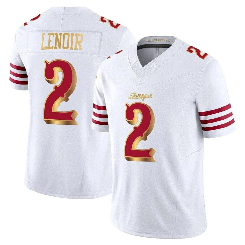 SF.49ers #2 Deommodore Lenoir Player White 2025 Rivalries Collection Game Limited STECN Stitched Jerseys