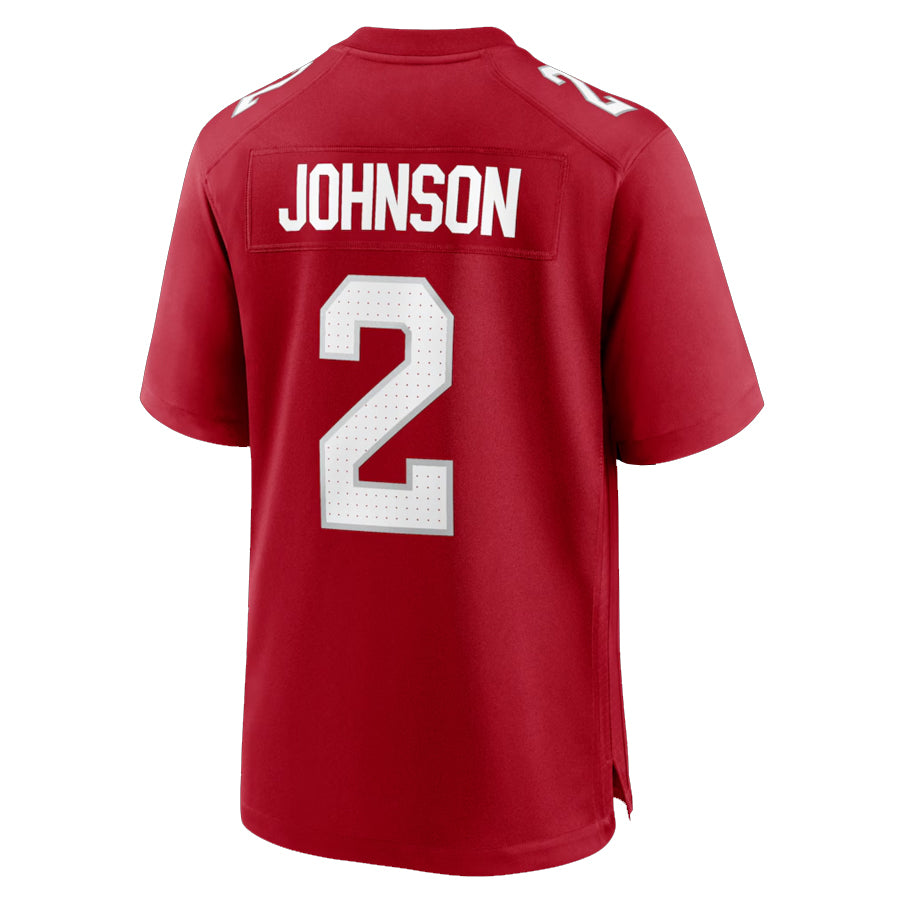 A.Cardinals #2 Will Johnson Player Cardinal Limited Home Game STECN Stitched Jerseys