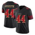 SF.49ers #44 Kyle Juszczyk Player Black Limited Rivalries Collection Home Game STECN Stitched Jerseys