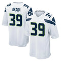 S.Seahawks #39 Ty Okada Player White Home Game STECN Stitched Jerseys