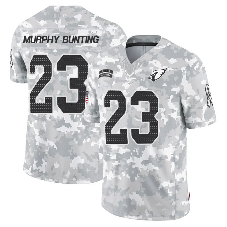 A.Cardinals #23 Sean Murphy-Bunting Player Camo Salute to Service Limited STECN Stitched Jerseys