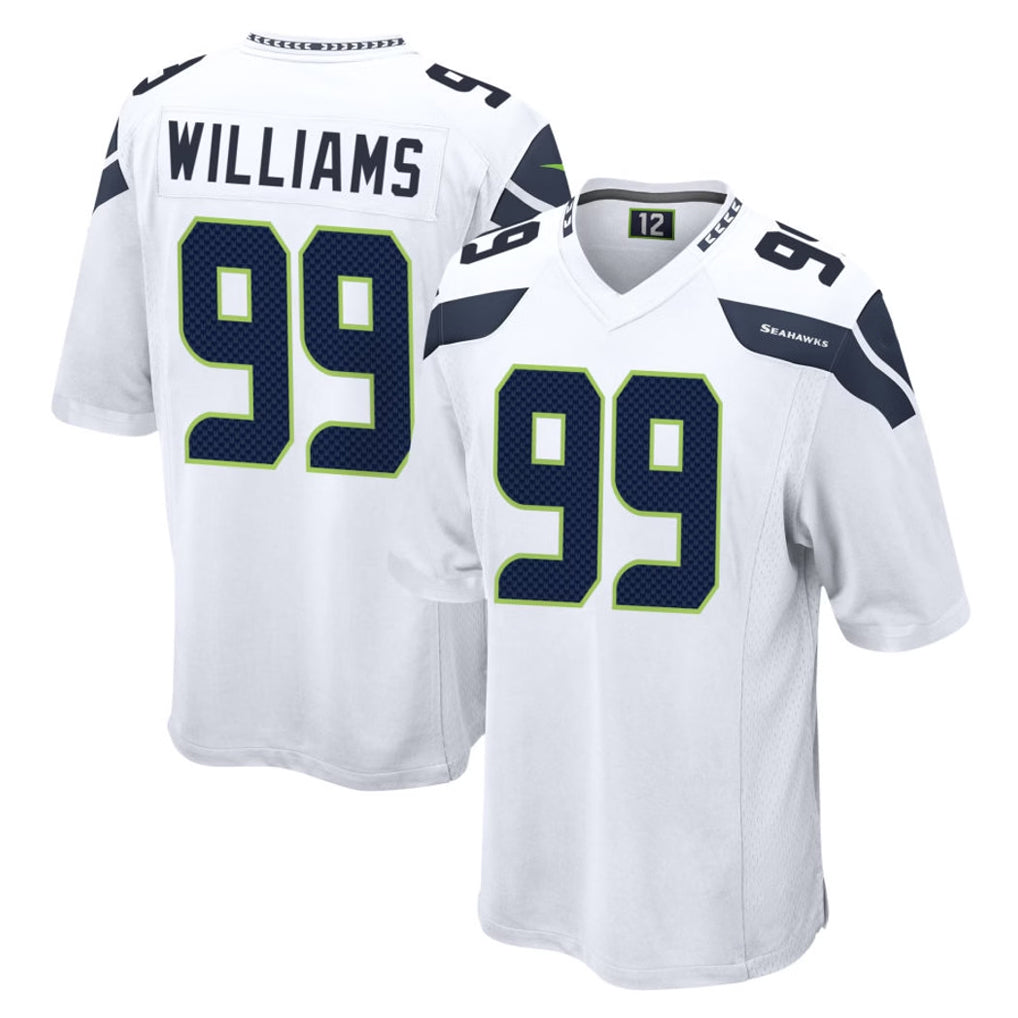 S.Seahawks #99 Leonard Williams Player White Home Game STECN Stitched Jerseys