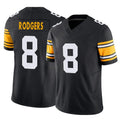 P.Steelers #8 Aaron Rodgers Player Black Limited Alternate Vapor F.U.S.E. Home Game STECN Stitched Jerseys