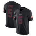 SF.49ers #5 Mike Evans Player Black Impact Limited Home Game STECN Stitched Jerseys