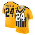 P.Steelers #24 Joey Porter Jr. Player Gold Legend Limited 1933 Throwback Performance Home Game STECN Stitched Jerseys