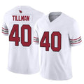 A.Cardinals #40 Pat Tillman Player White Game Road STECN Stitched Jerseys