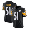 P.Steelers #51 Nick Herbig Player Black Limited Vapor Untouchable Home Game STECN Stitched Jerseys