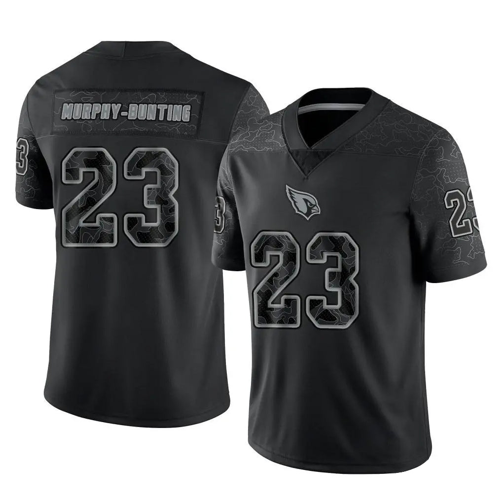 A.Cardinals #23 Sean Murphy-Bunting Player Black RFLCTV Limited Home Game STECN Stitched Jerseys